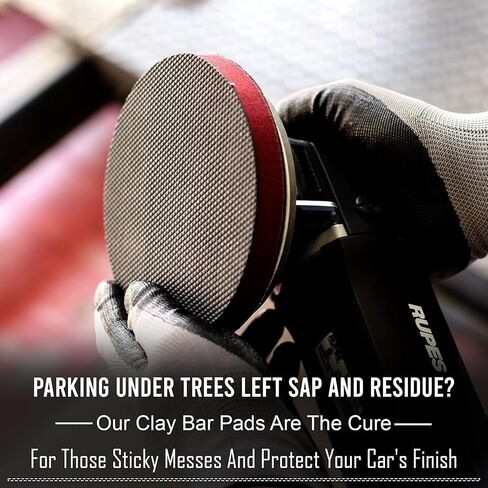 وسادة بار طين من باكس، وسادة طين متوسطة الجودة للتفصيل التلقائي، قرص طين سطحي ممتاز قطعة واحدة، وسادة شريط طين صناعي مداري مقاس 6 بوصات ووسادة طين تلميع للتفصيل التلقائي in Kuwait