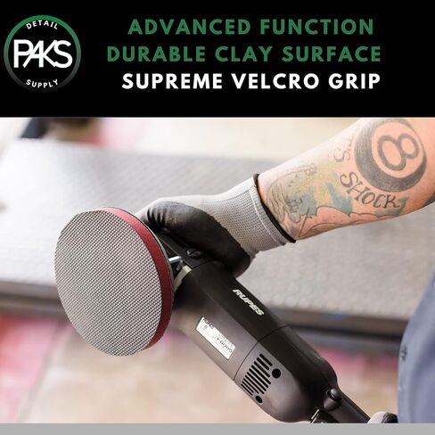 وسادة بار طين من باكس، وسادة طين متوسطة الجودة للتفصيل التلقائي، قرص طين سطحي ممتاز قطعة واحدة، وسادة شريط طين صناعي مداري مقاس 6 بوصات ووسادة طين تلميع للتفصيل التلقائي in Kuwait