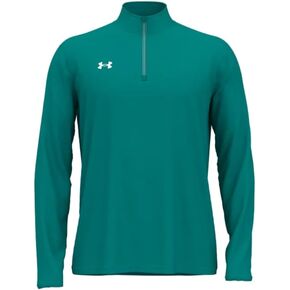 قميص Team Tech 1/4 بسحاب فضفاض بأكمام طويلة باللون الأزرق الملكي للرجال من Under Armour in Kuwait