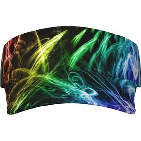 Glow in Dark Splatter Neon Hat Sport Sun Visors Adjustable Sunscreen Visor Cap Baseball Cap for Women Men