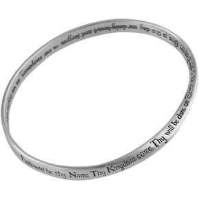 FashionJunkie4Life 925 Sterling Silver Religious Bangle Bracelet in Kuwait