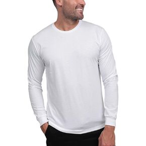 INTO THE AM Long Sleeve Tee Shirts for Men S-3XL - Soft Cotton Men's Longsleeve Casual Work T-Shirts in Kuwait