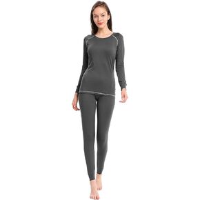 Femofit Women's Thermal Underwear Long Johns Soft Top Bottom Winter Warm Base Layer Set S-XL