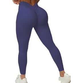 FITTOO V-Back Scrunch Butt Lift Leggings for Women High Waist Tummy Control Booty Gym Workout Yoga Pants in Kuwait