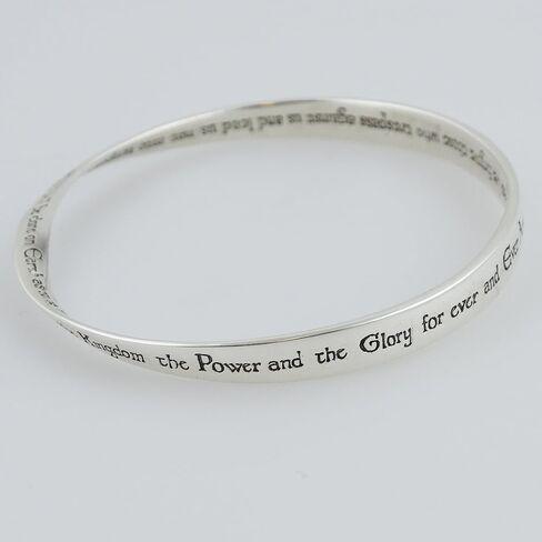 FashionJunkie4Life 925 Sterling Silver Religious Bangle Bracelet in Kuwait