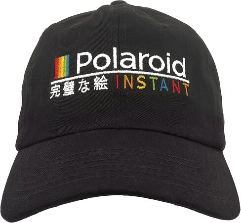 Tee Luv Polaroid Instant Hat - Polaroid Japanese Camera Logo Baseball Cap (Black) in Saudi Arabia