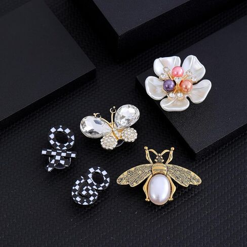 الذهب والفضة بلينغ سحر الأحذية مجموعة للنساء في سن المراهقة الفتيات مصمم يتوهم سلاسل اللؤلؤ حجر الراين الأحذية الديكور سحر الفاخرة مجوهرات اكسسوارات سحر لشرائح فقاعة تسد هدايا عيد الميلاد عيد الميلاد in Kuwait