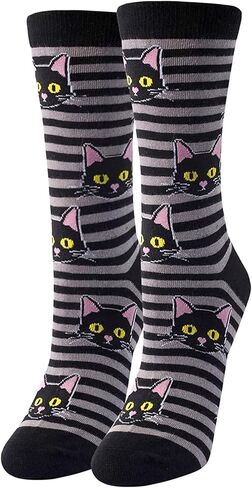 HAPPYPOP Funny Cat Bee Gifts for Women Girls Mom Her, Novelty Crazy Silly Fun Socks in Kuwait