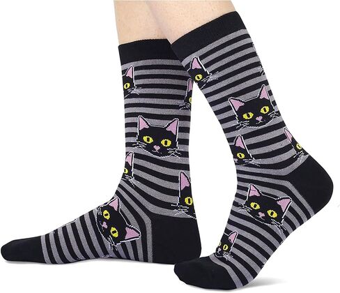 HAPPYPOP Funny Cat Bee Gifts for Women Girls Mom Her, Novelty Crazy Silly Fun Socks in Kuwait