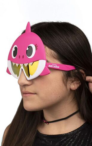 Sun-Staches Licensed Baby Shark - Pink Mommy Shark Party Shades Costume Sunglasses UV400 in Saudi Arabia