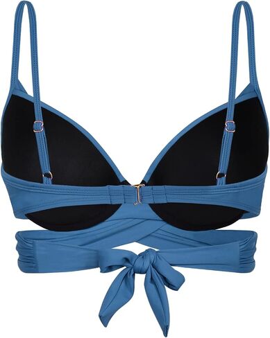 Mycoco Women Underwire Bikini Tops Criss Cross Push Up Swim Top Only in Kuwait