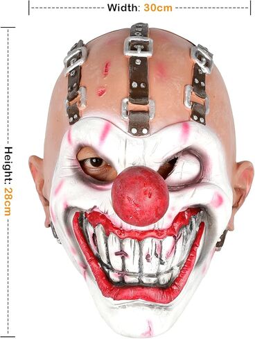 قناع المهرج المخيف من لوكي بتصميم اسنان حلوة مع ابرة كين للتنكر والهالوين للبالغين من الرجال والنساء in Kuwait