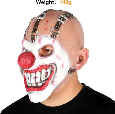 قناع المهرج المخيف من لوكي بتصميم اسنان حلوة مع ابرة كين للتنكر والهالوين للبالغين من الرجال والنساء in Kuwait