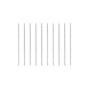 uxcell 10 Pcs 0.4mm HSS(High Speed Steel) W6542 Micro Drill Bits, Fully Ground Jobber 20mm Length Drill Bit for Mild Steel Copper Aluminum