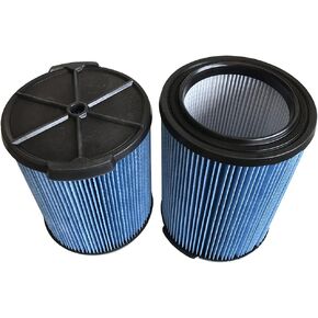 YBOOCWZT Replacement 9-38751 Cartridge vacuum filter fits for Craftsman 9-38751 CRAFTSMAN CMXZVBE38751 Fine Dust Wet/Dry Vac Filter for 5 to 20 Gallon Shop Vacuums—38751 (blue) (2pack) in Kuwait