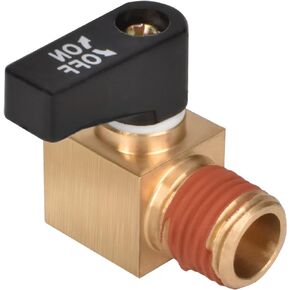 1 Piece Air Compressor Valve NPT Male x NPT Female Ball Type Drain Valve Mini Brass Ball Valve for Air Compressor