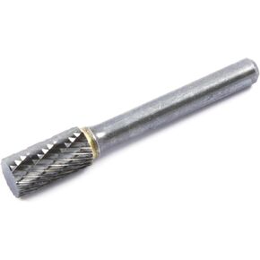 Forney 60120 Tungsten Carbide Burr with 1/4-Inch Shank, Cylindrical, 1/4-Inch,Dark Grey