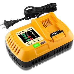 ADVNOVO 8A DCB118 Charger Rapid Replacement for Fast Charger DCB1112 DCB118 Battery Charger for 20V Battery DCB204 DCB206 20V/60V Battery DCB606 DCB609, Yellow in Kuwait