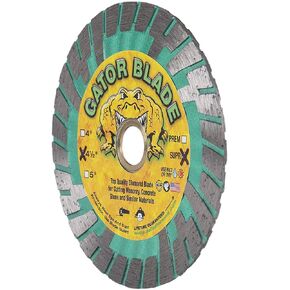 Delta Diamond Gator Blade Supreme 7 Inch Wavy Core Turbo Diamond Saw Blade, DM-7/8"-5/8" Arbor, for Masonry, Concrete, Stone, Granite, Wet/Dry, Continuous Rim (7")