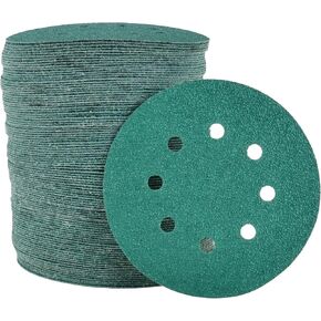 5 inch Sand Paper Disc, 8-Hole, 40 Grit, 100 Pack in Kuwait