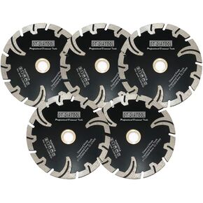 DT-DIATOOL Diamond Blade 4-1/2 Inch for Granite Stone Concrete Marble Hot Pressed Cutting Disc with T-Protective Segment