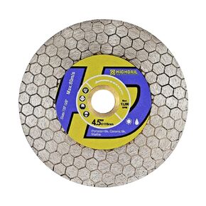 HIGHDRIL Diamond Tile Saw Blade - 4 1/2 Inch/115mm Cutting and Grinding Disc for Porcelain Tile Granite Marble Ceramic Quartz