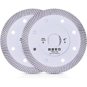 قطعتان / الوحدة 4 بوصة سوبر رقيقة توربو الماس بليد الخزف شفرة قطع لبلاط السيراميك الخزف الجرانيت الرخام المزجج البلاط إلخ in Kuwait