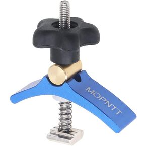 CLAHJQX Track Hold Down Clamp, Pressing Fixture T Track Chute Aluminum Alloy Woodworking Platen, Blue in Kuwait