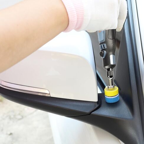 أداة دوارة لاسلكية 3.6 فولت، مجموعة أدوات دوارة لشحن USB بـ 3 سرعات مع ورق صنفرة مقاس 1 بوصة ووسادة دعم ساق 1/8، مجموعة وسادة تخزين رغوية ناعمة لسيارة مجوهرات مرآة معدنية خشبية in Kuwait