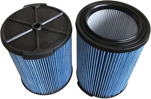 YBOOCWZT Replacement 9-38751 Cartridge vacuum filter fits for Craftsman 9-38751 CRAFTSMAN CMXZVBE38751 Fine Dust Wet/Dry Vac Filter for 5 to 20 Gallon Shop Vacuums—38751 (blue) (2pack) in Kuwait
