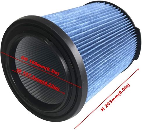 YBOOCWZT Replacement 9-38751 Cartridge vacuum filter fits for Craftsman 9-38751 CRAFTSMAN CMXZVBE38751 Fine Dust Wet/Dry Vac Filter for 5 to 20 Gallon Shop Vacuums—38751 (blue) (2pack) in Kuwait