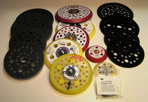 3M Hookit Clean Sanding Pad, 33 Holes - For Orbital and Random Orbital Sanders - Hook and Loop Attachment - 3' x 4' x 1/2' - 20435 in Saudi Arabia