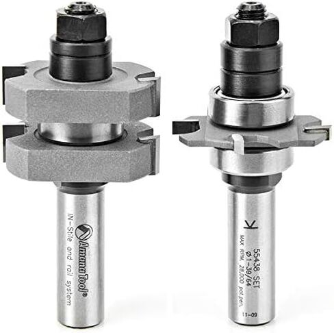Amana Tool - 55438 Carbide Tipped Adjustable Mission Style Straight Instile & Rail Syste in Saudi Arabia