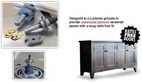 Amana Tool - 55438 Carbide Tipped Adjustable Mission Style Straight Instile & Rail Syste in Saudi Arabia