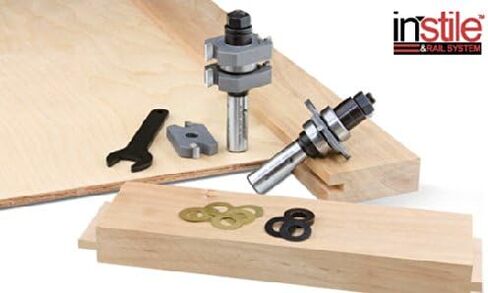 Amana Tool - 55438 Carbide Tipped Adjustable Mission Style Straight Instile & Rail Syste in Saudi Arabia