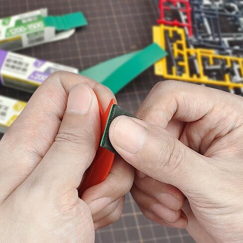 ورق صنفرة لاصق من stedi Hobby Model Tools، ورق صنفرة مقاوم للماء رطب/جاف وقابل لإعادة الاستخدام 400 600 800 للنماذج البلاستيكية، Gunpla، 60 قطعة in Kuwait