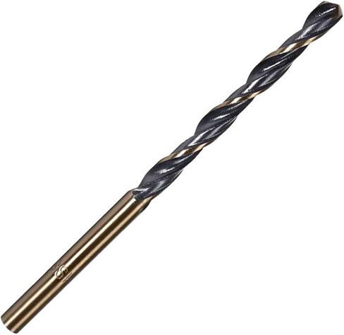 6mm Twist Drill Bit, HSS 4341, Gold Black Coated | Straight Shank, Drilling Bits for Home Improvment DIY, Metal, Wood, Plastic in Saudi Arabia