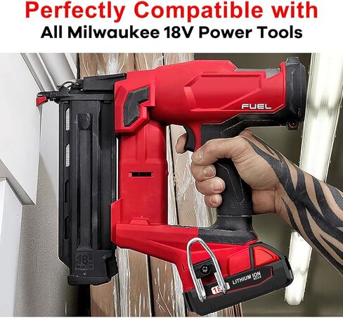 BECDXPal 2packs 3.5ah استبدال لبطارية ميلووكي M18 18 فولت بطارية ليثيوم ميلووكي ومجموعة الشاحن، 48-11-1811 بطارية ميلووكي M18 18 فولت وشاحن 48-59-1812 لبطارية ميلووكي 18 فولت in Kuwait