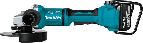 Makita XAG12PT1 5.0Ah 18V X2 LXT Lithium-Ion 36V Brushless Cordless 7" Paddle Switch Cut-Off/Angle Grinder Kit, with Electric Brake , Blue in Saudi Arabia