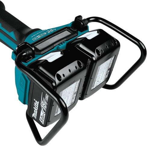 Makita XAG12PT1 5.0Ah 18V X2 LXT Lithium-Ion 36V Brushless Cordless 7" Paddle Switch Cut-Off/Angle Grinder Kit, with Electric Brake , Blue in Saudi Arabia