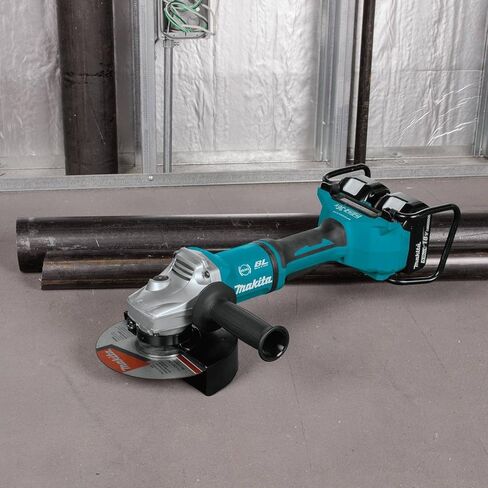 Makita XAG12PT1 5.0Ah 18V X2 LXT Lithium-Ion 36V Brushless Cordless 7" Paddle Switch Cut-Off/Angle Grinder Kit, with Electric Brake , Blue in Saudi Arabia