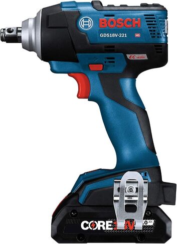 BOSCH GDS18V-221B25 18V EC Brushless 1/2 In. Impact Wrench Kit with (2) CORE18V 4.0 Ah Compact Batteries in Saudi Arabia