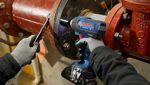 BOSCH GDS18V-221B25 18V EC Brushless 1/2 In. Impact Wrench Kit with (2) CORE18V 4.0 Ah Compact Batteries in Saudi Arabia