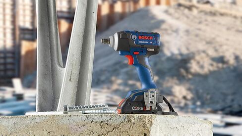 BOSCH GDS18V-221B25 18V EC Brushless 1/2 In. Impact Wrench Kit with (2) CORE18V 4.0 Ah Compact Batteries in Saudi Arabia
