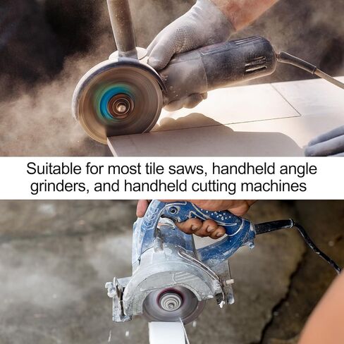 HARFINGTON Diamond Tile Cutting Blade, 5" (125mm) Diamond Saw Blade with 5/8"-11 Thread Flange for Cutting and Grinding Porcelain Tile Marble in Saudi Arabia
