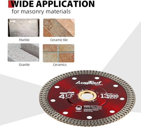 4-1/2" Diamond Blade, Segmented Diamond Saw Blade for Porcelain, Tile, Brick, Granite and Concrete (4.5"-3pcs) in Kuwait