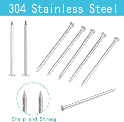 مجموعة متنوعة من أظافر الأجهزة الفاخرة 50 قطعة، أظافر من الفولاذ المقاوم للصدأ 3 بوصة 304، أظافر معلقة للصور، أظافر نهائية، أظافر مسطحة الرأس، أظافر جدارية، أظافر خشبية، أظافر طويلة، أظافر تثبيت in Kuwait