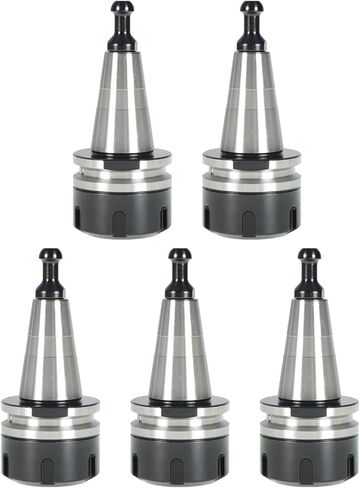 حامل أدوات تشاك 5 قطع ISO30 ER32-45L تشاك التوازن كوليت تشاك G2.5 30000 لفة في الدقيقة CNC من الفولاذ المقاوم للصدأ مع مخرطة طحن سحب مسمارة مناسبة لآلة النقش باستخدام الحاسب الآلي وأداة صنع المخرطة in Kuwait