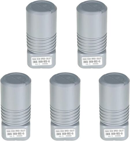 حامل أدوات تشاك 5 قطع ISO30 ER32-45L تشاك التوازن كوليت تشاك G2.5 30000 لفة في الدقيقة CNC من الفولاذ المقاوم للصدأ مع مخرطة طحن سحب مسمارة مناسبة لآلة النقش باستخدام الحاسب الآلي وأداة صنع المخرطة in Kuwait