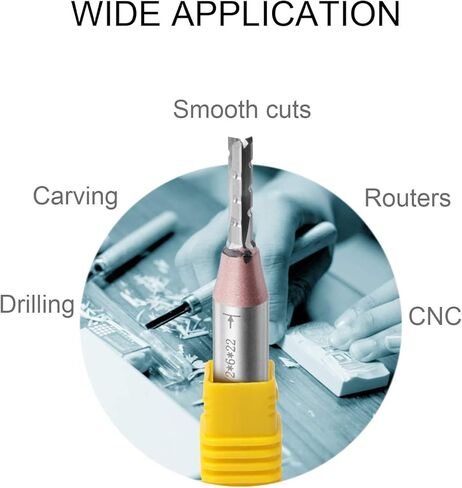 HQMaster 1/2 بوصة عرقوب راوتر بت كربيد مائل نهاية مطحنة يغرق TCT النقش قاطعة الطحن الصناعية الجودة الخشب الخشب MDF الخشب الصلب اللوح الخشب الرقائقي (12.7 × 6 × 22 × 70 مم) in Kuwait